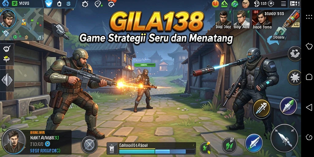 Tangkapan layar gameplay GILA138 yang menunjukkan pertempuran strategis.