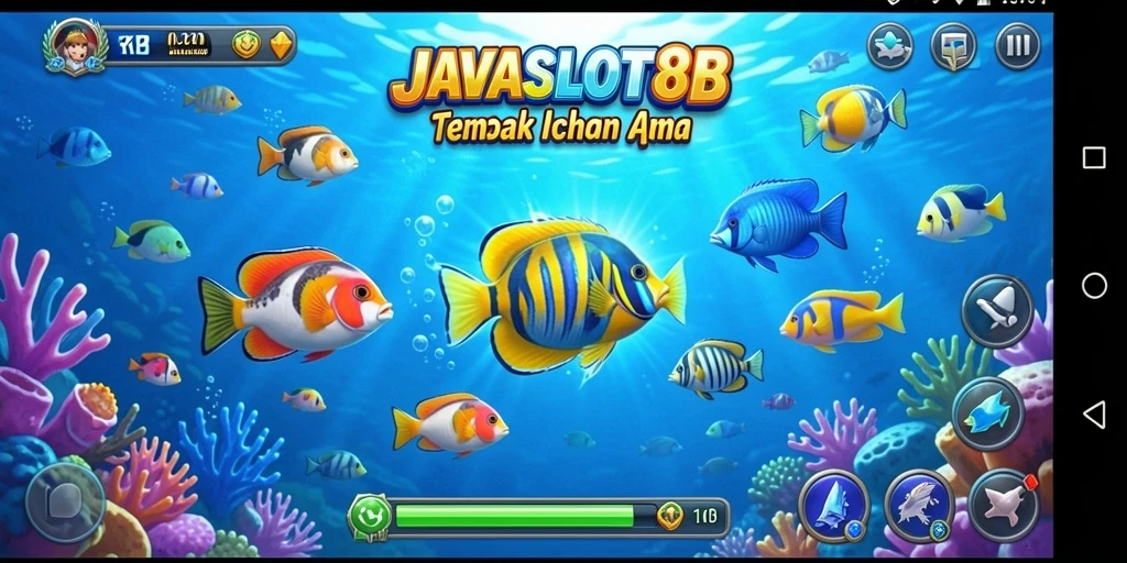 Tampilan menarik dari gameplay Tembak Ikan JAVASLOT88.