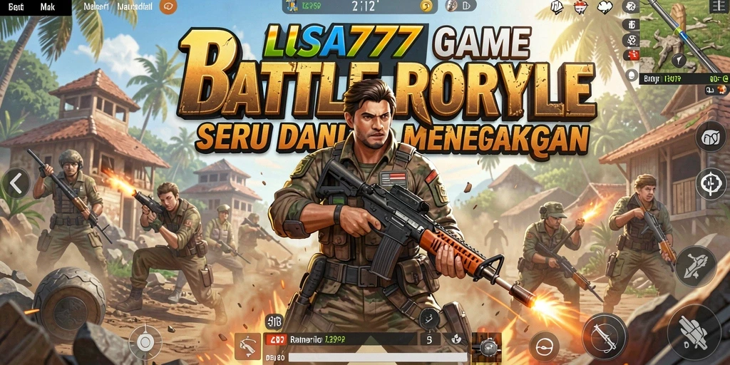 Tampilan menegangkan gameplay LUSA777 saat bertempur.