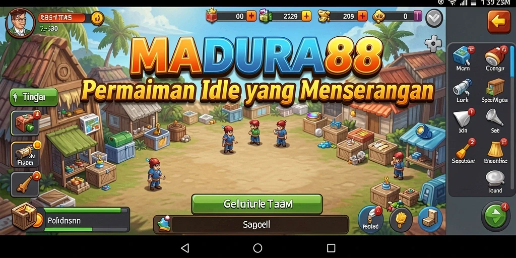 Screenshot gameplay MADURA88 yang menunjukkan aksi Idle yang seru.
