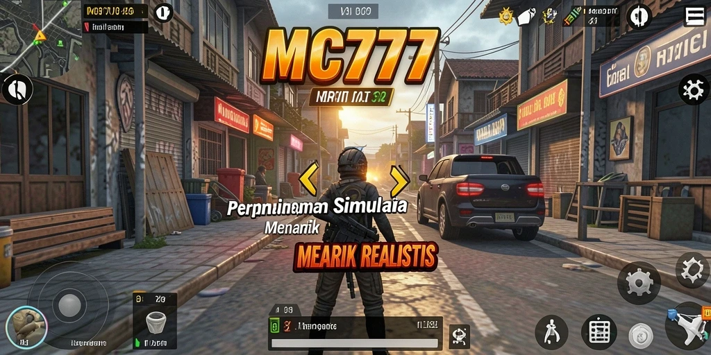Screenshot gameplay MC777 dengan simulasi yang realistis.