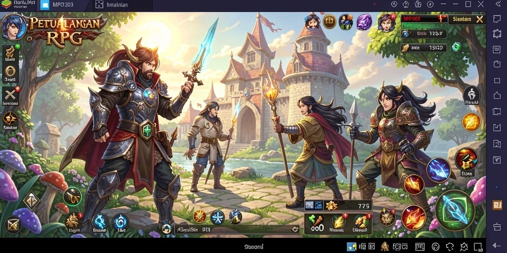 Tampilan gameplay MPO303 yang mengesankan dalam dunia RPG.