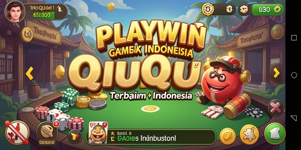 Screenshot utama PLAYWIN menampilkan gameplay QiuQiu yang seru.