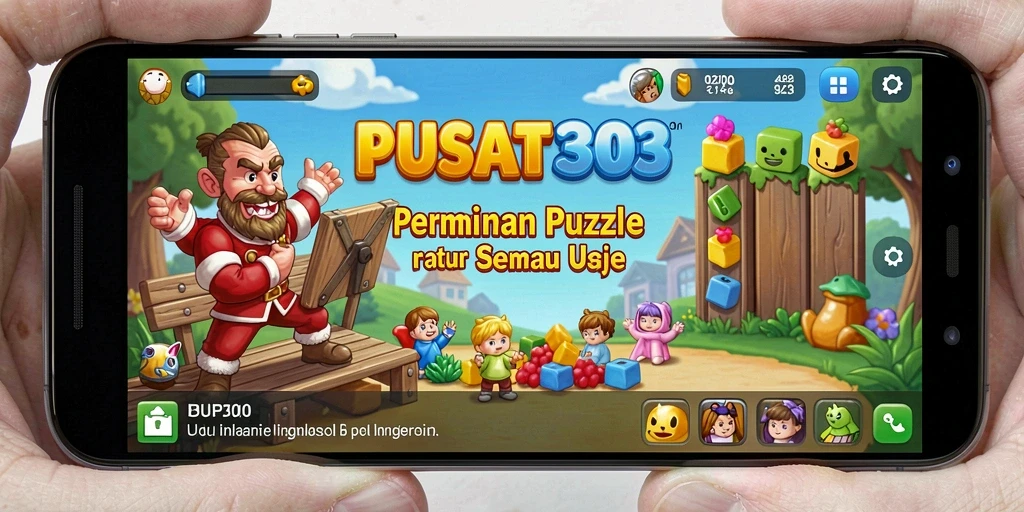 Tampilan gameplay menarik di PUSAT303 dengan berbagai puzzle menantang.