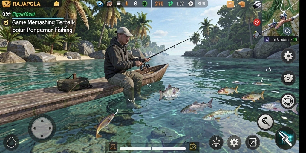 Tangkapan ikan besar dalam gameplay RAJAPOLA yang seru.