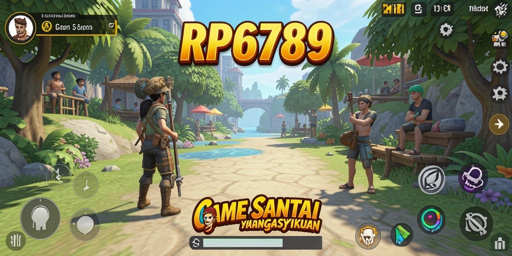 Tampilan gameplay <strong>RP6789</strong> yang cerah dan menyenangkan saat dimainkan.