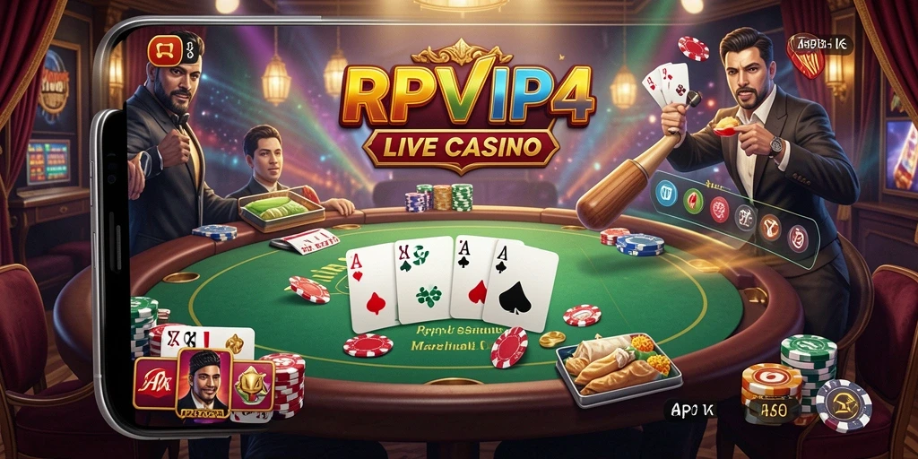 Tampilan gameplay Live Casino yang menarik di RPVIP4.