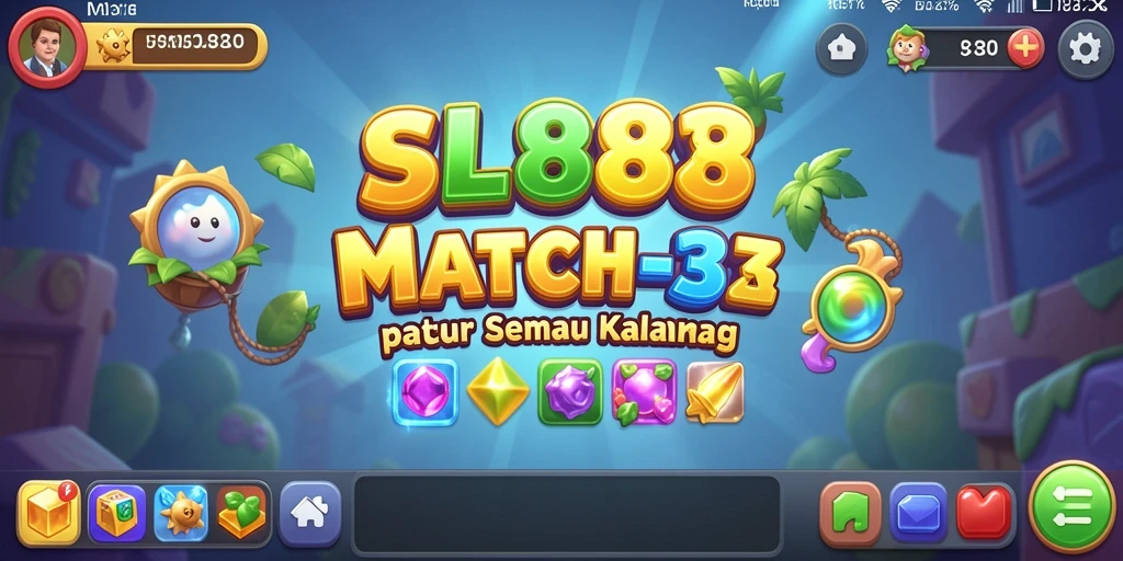 Tangkapan layar gameplay SL888 yang penuh warna dan menantang.