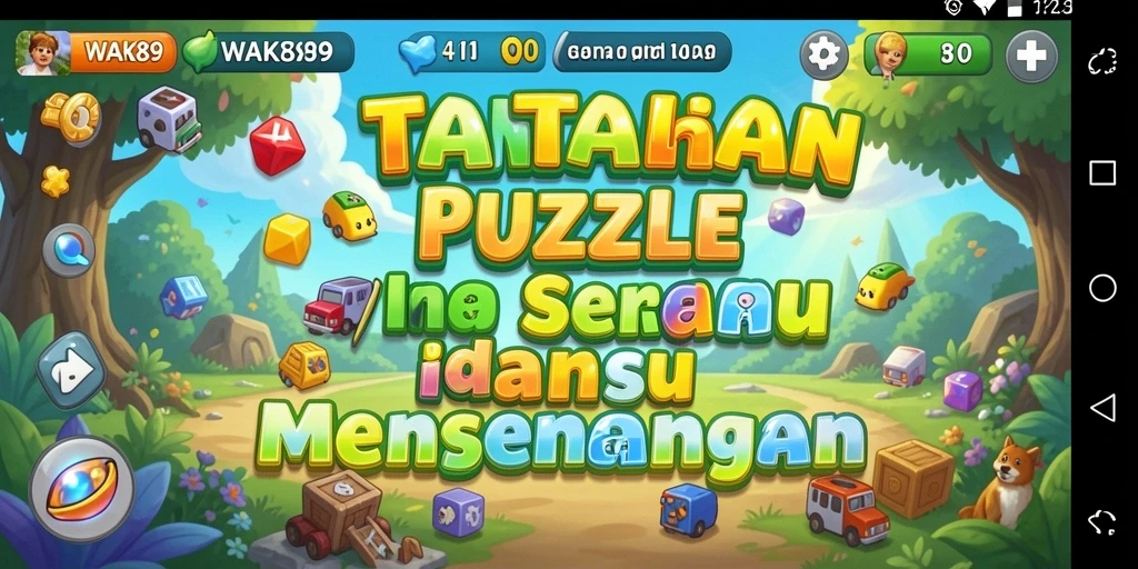 Tampilan gameplay seru WAK89 dengan berbagai tantangan puzzle.