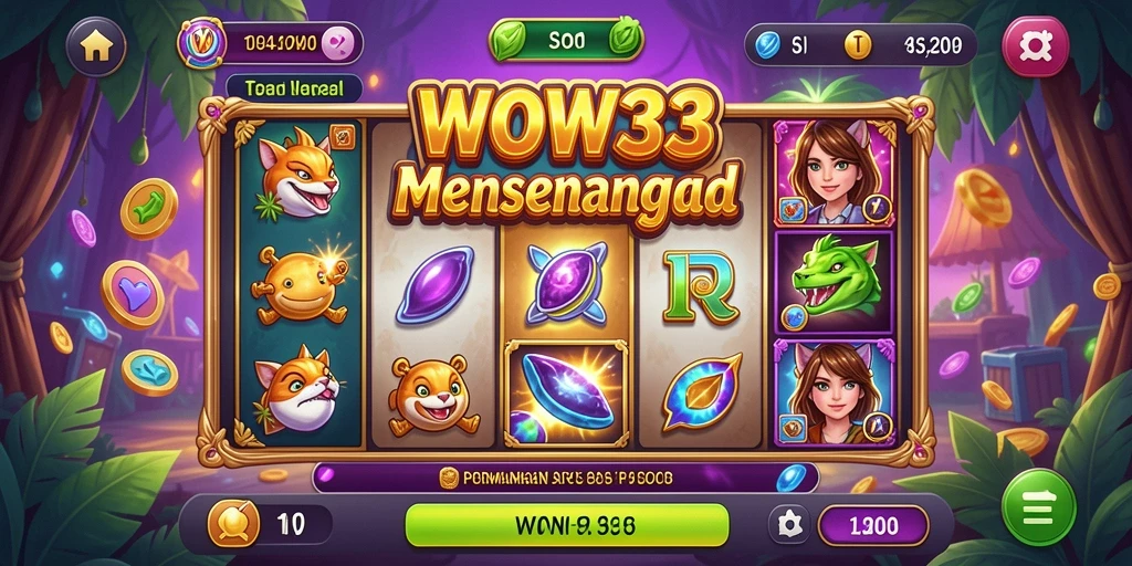 Tampilan menarik dari gameplay WOW33 yang seru.