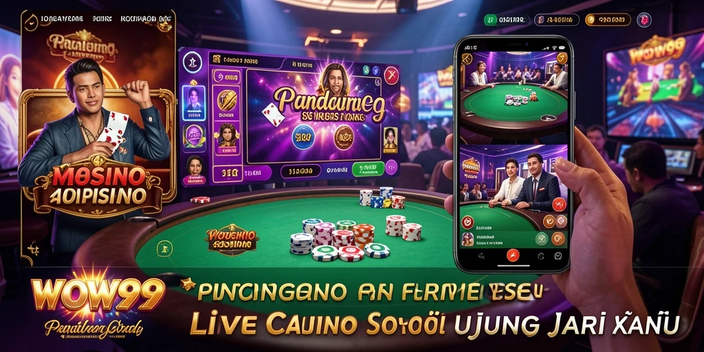 Tampilan gameplay WOW99 yang menakjubkan di Live Casino.